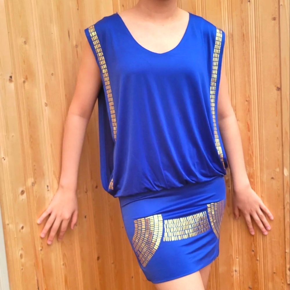 Navy blue party dress
